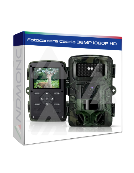 Fotocamera Caccia 36MP 1080P HD LCD 2.0" Impermeabile fototrappola Infrarossi