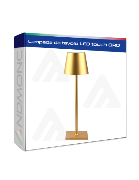 Lampada da tavolo LED touch Oro