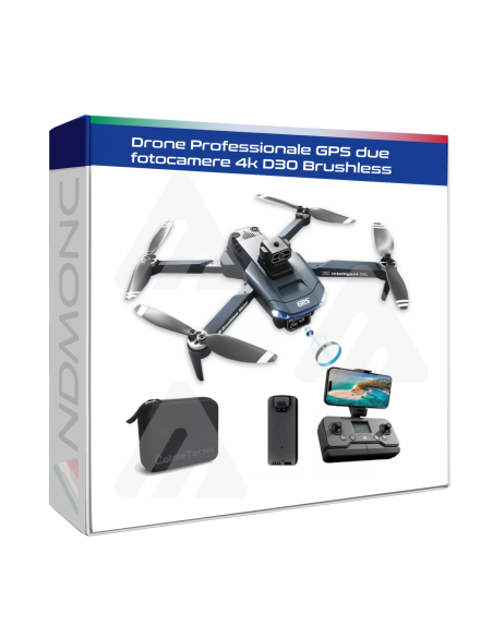 Drone Professionale GPS due fotocamere 4k D30 Brushless