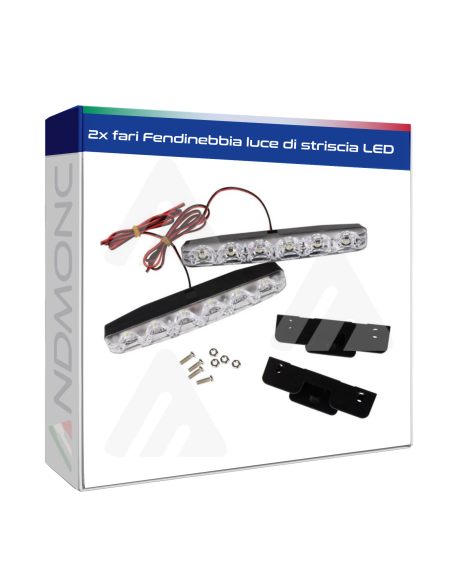 2x fari Fendinebbia luce di striscia LED