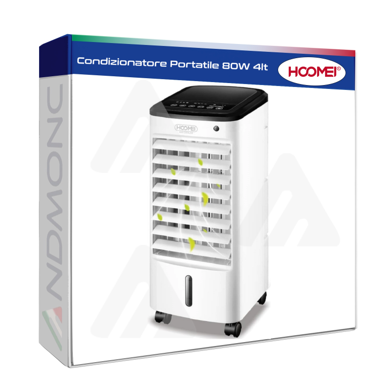 Raffrescatore D'Aria Condizionatore Portatile 80W Capacità 4Lt