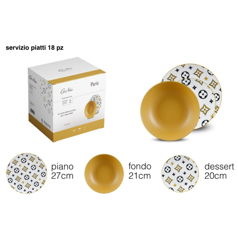 Servizio Piatti 18pz. art. Paris