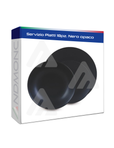 Servizio Piatti 18pz. art. Nero Opaco