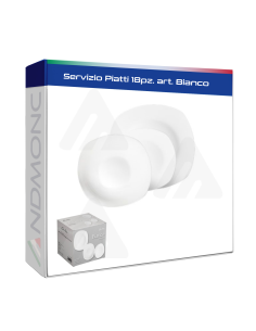 Servizio Piatti 18pz. art. Bianco Casa Milano