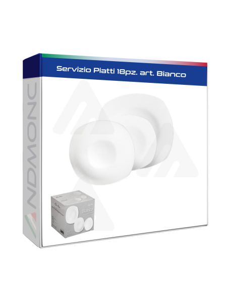 Servizio Piatti 18pz. art. Bianco Casa Milano