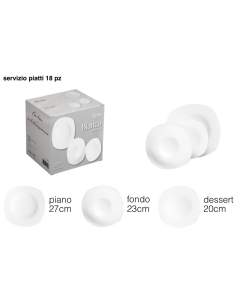 Servizio Piatti 18pz. art. Bianco Casa Milano 2