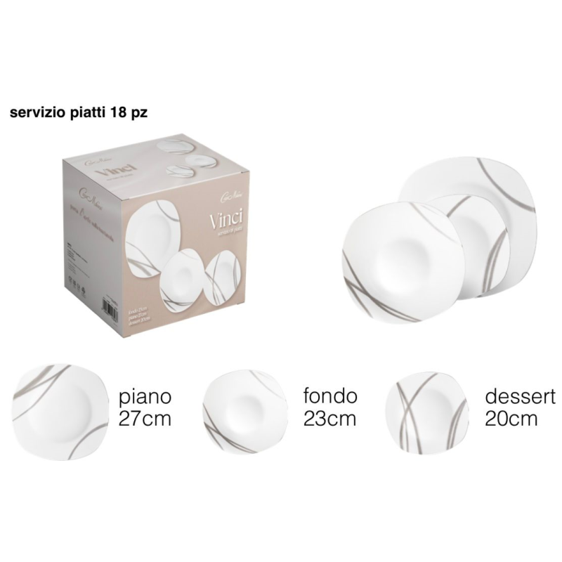 Servizio Piatti 18pz. art. Vinci