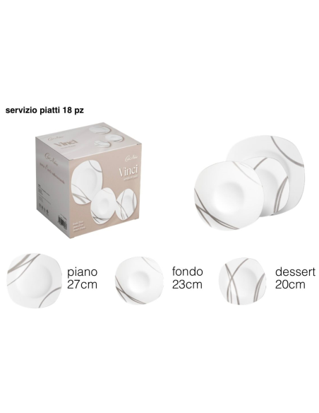 Servizio Piatti 18pz. art. Vinci