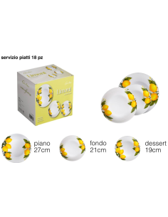Servizio Piatti 18pz. art. Limoni 2