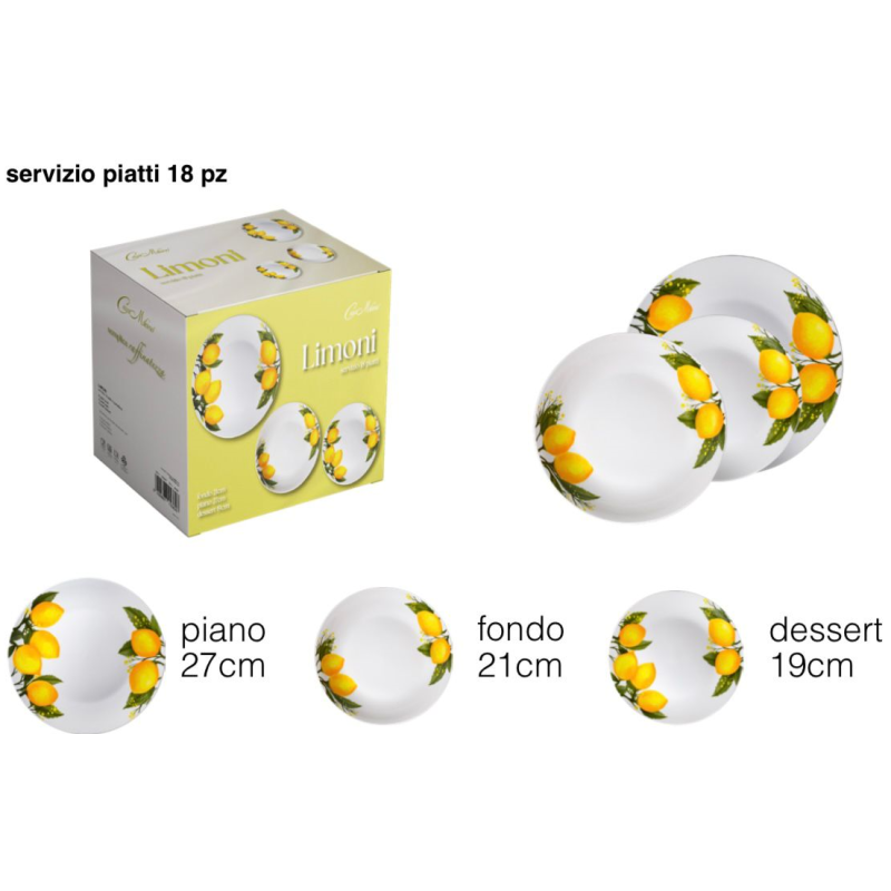 Servizio Piatti 18pz. art. Limoni