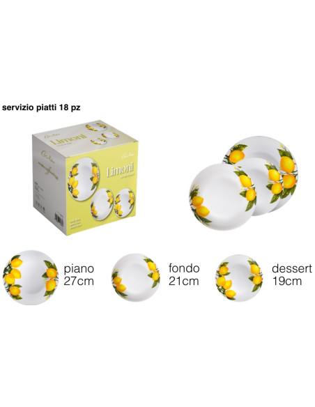 Servizio Piatti 18pz. art. Limoni