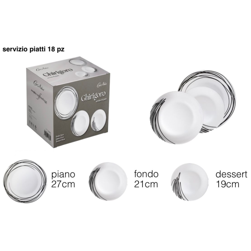 Servizio Piatti 18pz. art. Ghirigoro