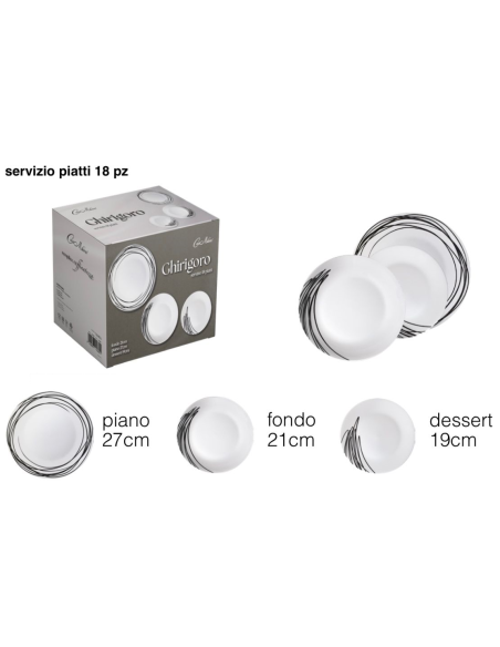 Servizio Piatti 18pz. art. Ghirigoro