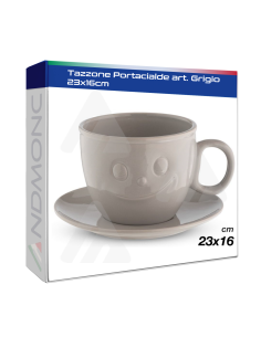 Tazzone Portacialde Grigio 23x16cm