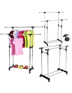 Appendiabiti Estensibile Telescopico Doppio Attaccapanni... 2