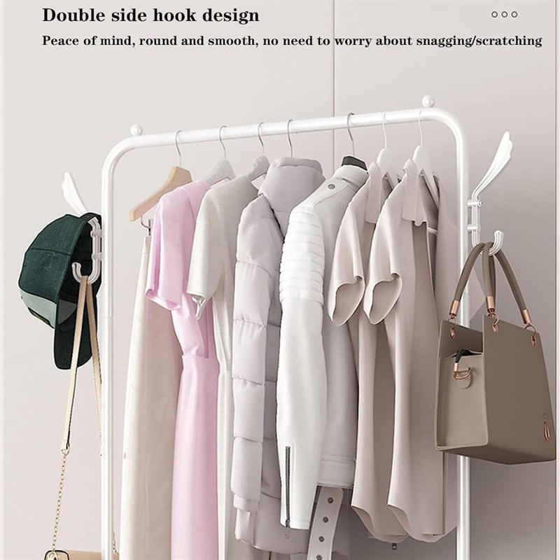 Attaccapanni appendiabiti in metallo con ganci,...
