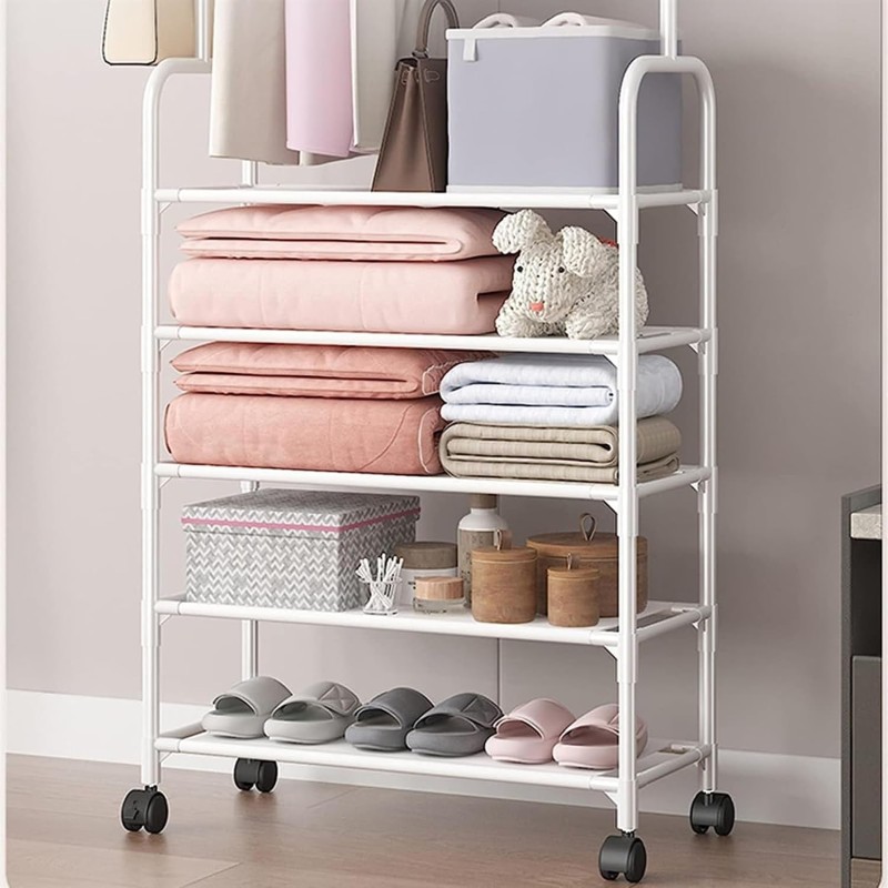 Attaccapanni appendiabiti in metallo con ganci,...