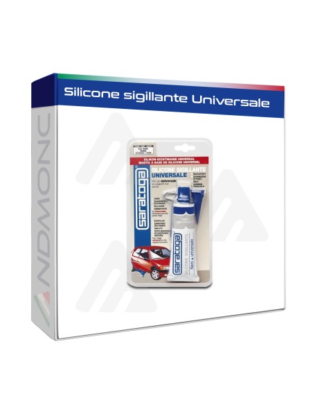Silicone sigillante Nero acetico Universale vetro acciaio legno Saratoga 60 ML