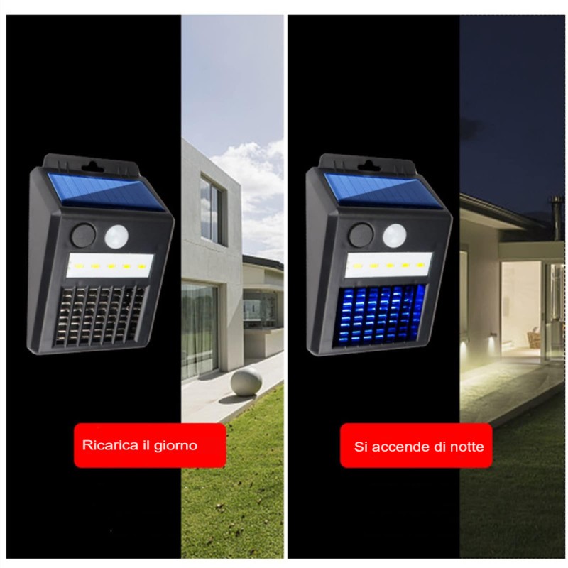 Lampada Stermina Insetti a ricarica Solare...