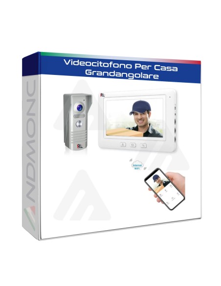 2MP 7 "160 Gradi Wifi AHD Videocitofono Per Casa Grandangolare Con Visione Notturna