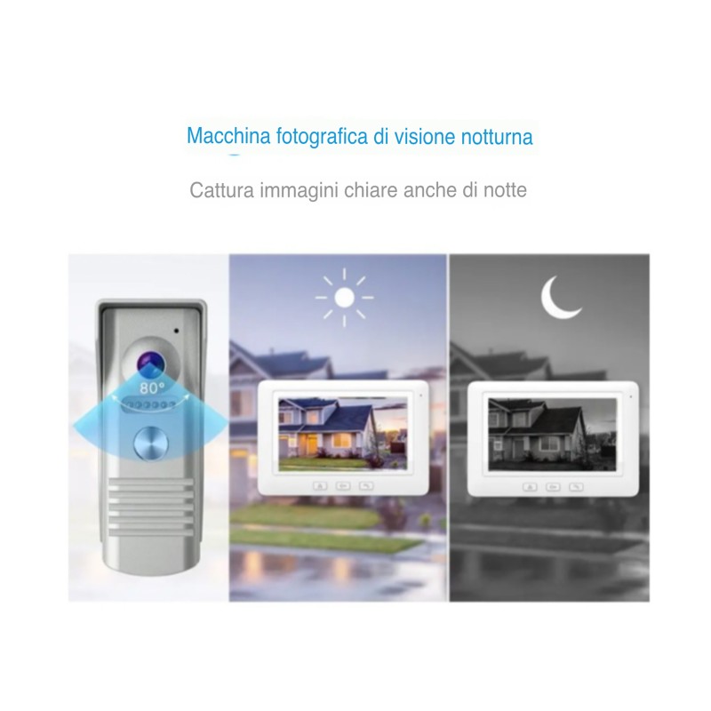 2MP 7 "160 Gradi Wifi AHD Videocitofono Per...