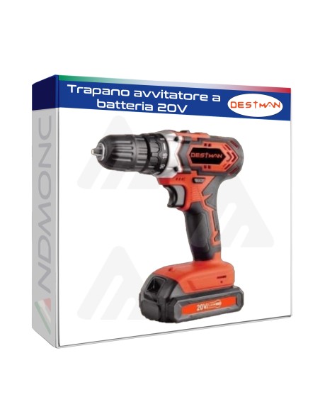 Trapano avvitatore a batteria 20V destman dt-8835D