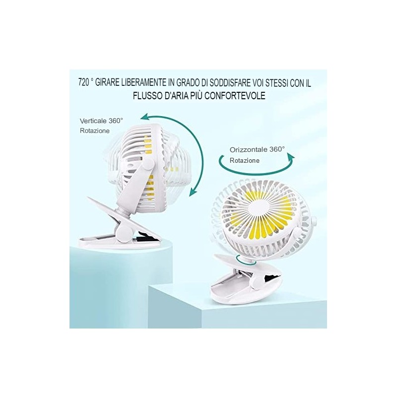 Mini Ventilatore usb, Portatile Ventilatore...