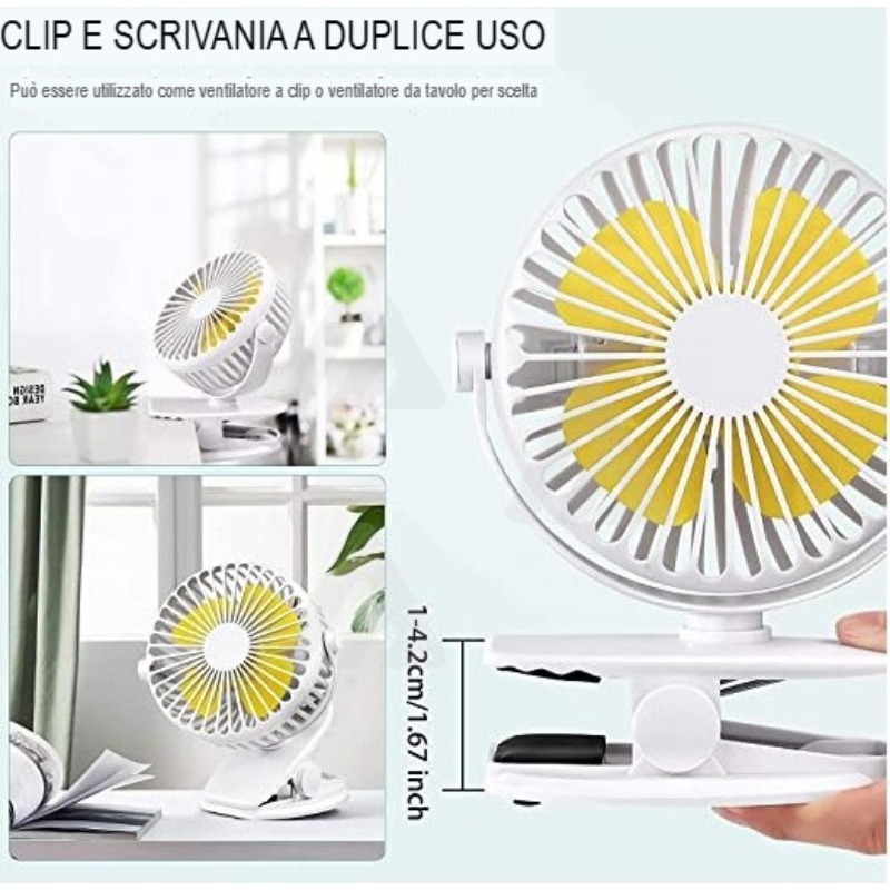Mini Ventilatore usb, Portatile Ventilatore...