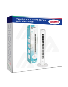 Ventilatore a torre senza pale silenzioso rotazione...