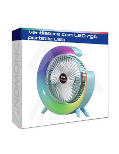 Ventilatore con LED rgb portatile usb
