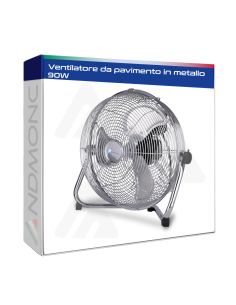 Ventilatore da pavimento in metallo 90W