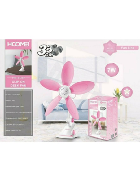 Ventilatore con clip hm-8125P