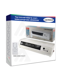 Termoventilatore con telecomando 2000W Dictrolux