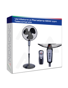 Ventilatore a Pianatana 55W  con Telecomando