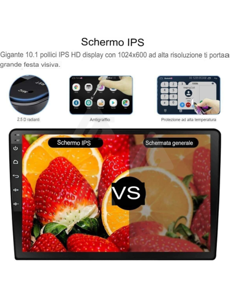 Autoradio 2 DIN 10" Android gps wifi bluetooth