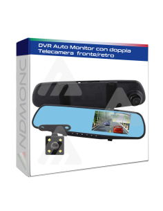 DVR Auto 1080P Monitor specchietto videocamera fronte e...