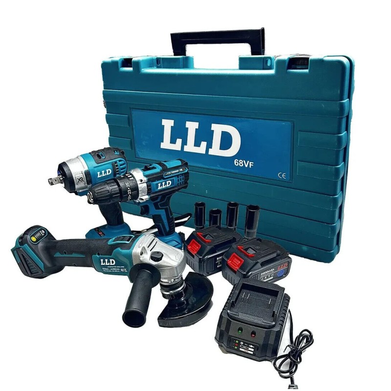 Kit 3 in 1 Trapano Avvitatore + Avvitatore a...