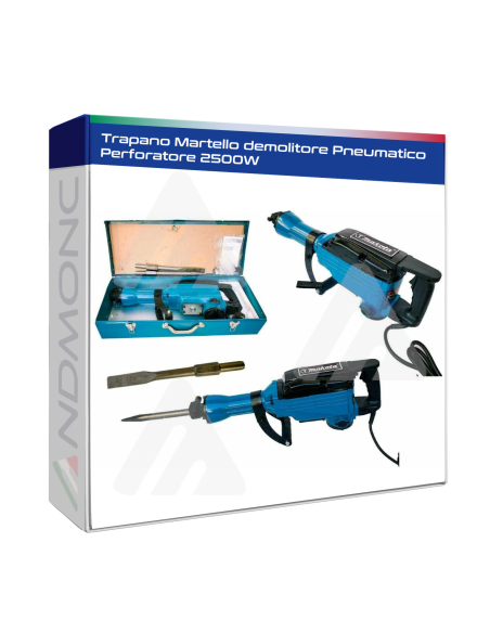 Trapano martello Demolitore pneumatico perforatore 2500 WATT MAKOTA