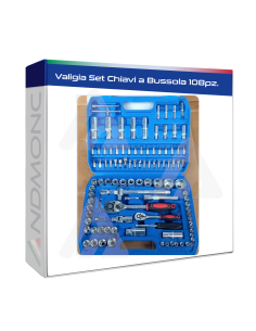 Valigia Set da 108pz. Chiavi a Bussola