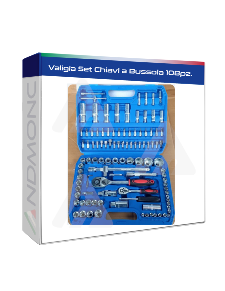 Valigia Set da 108pz. Chiavi a Bussola