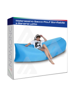 Materassino Sacco Pouf Gonfiabile a Banana Letto da Mare...