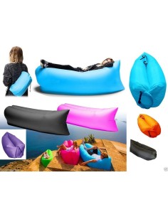 Materassino Sacco Pouf Gonfiabile a Banana Letto da Mare... 2