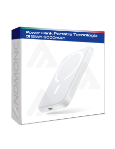 Power Bank Portatile Tecnologia QI 15Wh 5000mAh...
