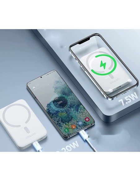 Power Bank Portatile Tecnologia QI 15Wh 5000mAh Caricatore Cellulare Smartphone