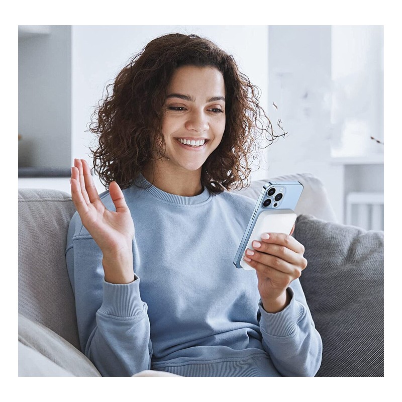 Power Bank Portatile Tecnologia QI 15Wh 5000mAh...