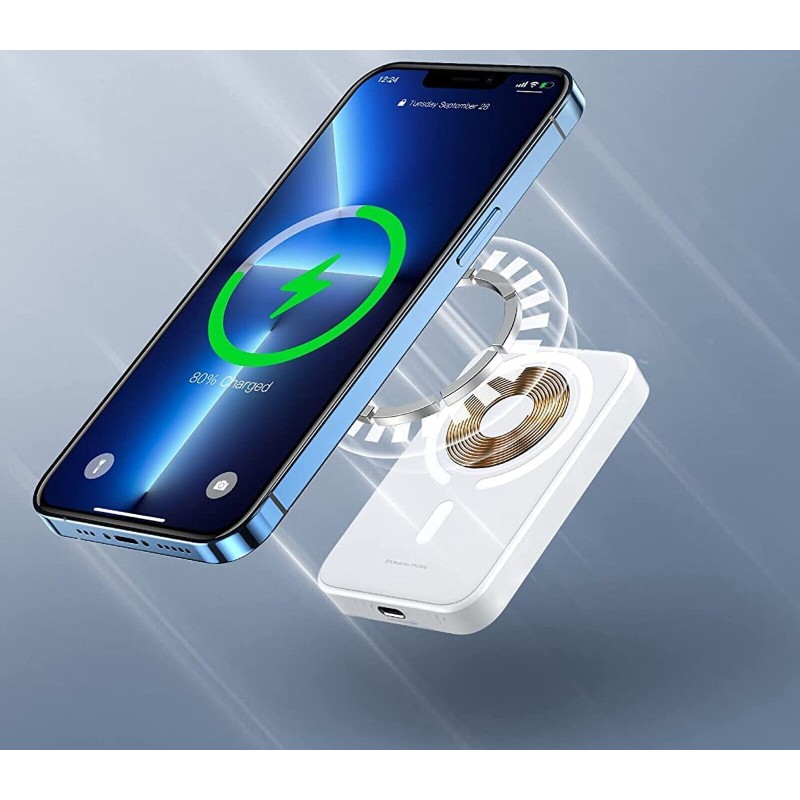 Power Bank Portatile Tecnologia QI 15Wh 5000mAh...