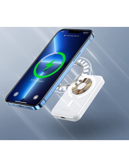 Power Bank Portatile Tecnologia QI 15Wh 5000mAh Caricatore Cellulare Smartphone