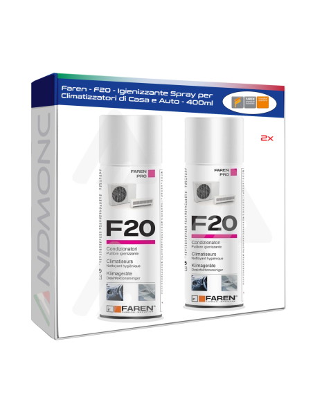 Faren - F20 - Igienizzante Spray per Climatizzatori di Casa e Auto - 400ml