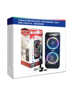 Cassa Bluetooth Wireless con Microfono Doppio...