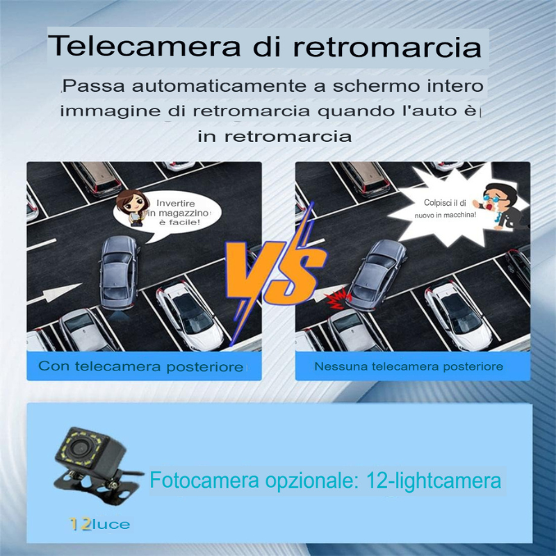 Autoradio portatile Wireless Carplay Android...